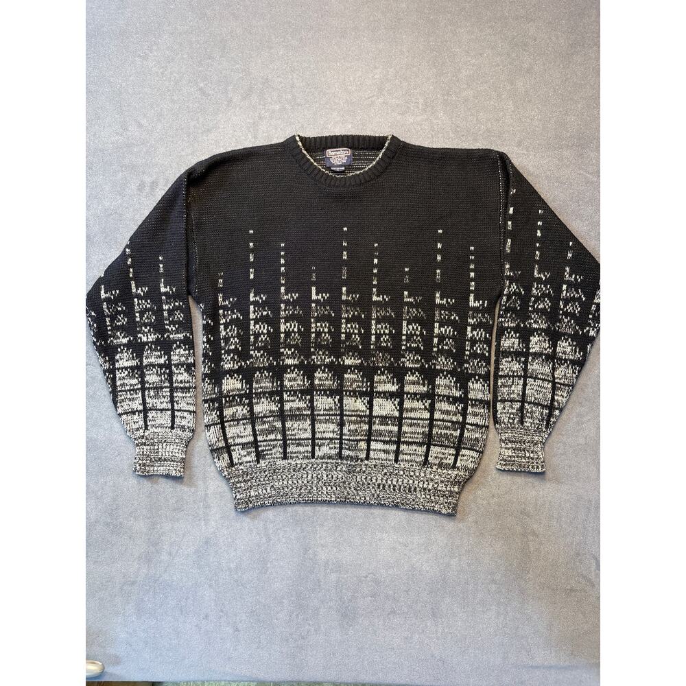 Vintage Barnaby Brand Sweater Black/Gray Women’s Size Large